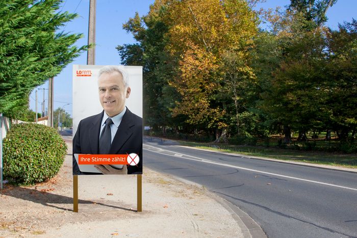 Wahlplakat BlueBack kaufen: Affichenpapier als Plakat