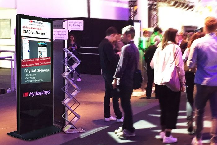 Innovative Digital Signage Stele mit Touchscreen, Full HD und Branding Digital Signage Stele mit Touchscreen, Full HD und Branding