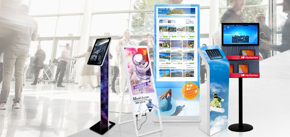 Begeistern Sie Ihre Messebesucher mit gebrandeten Digital Signage Systemen