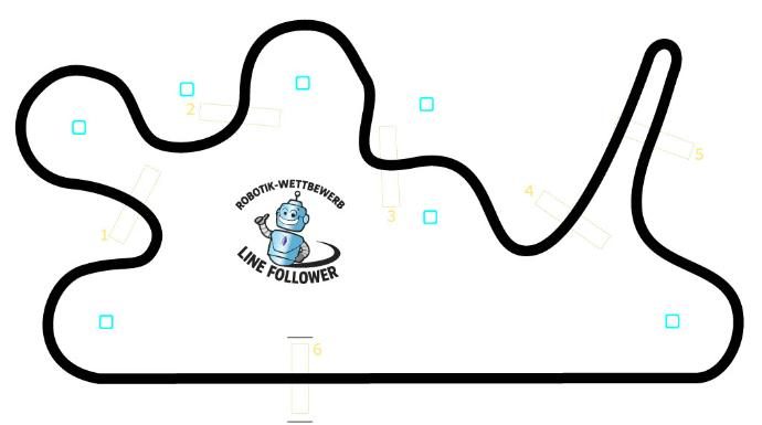 Robotik-Spielfeldmatte "Line Follower"
