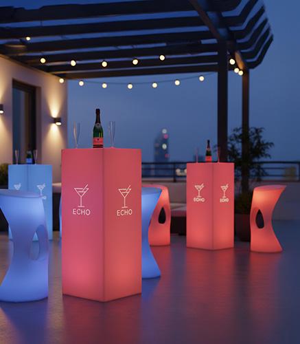 LED-Möbel für Outdoor