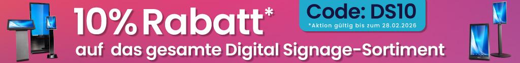 10% Tabattaktion Digital Signage