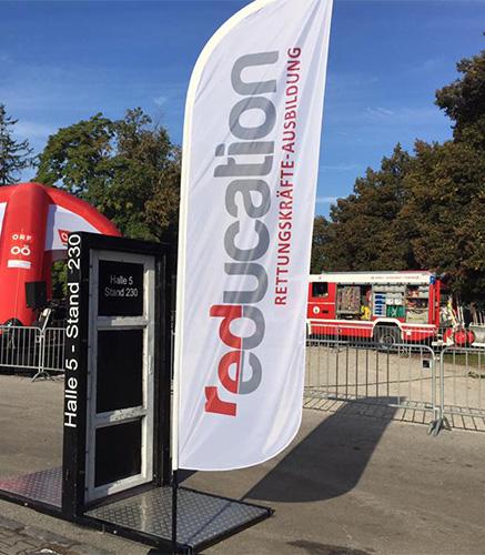 Beachflag Wave im Einsatz