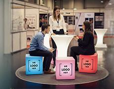 LED-Möbel auf Messen