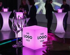 LED-Tischwürfel in Hotel und Gastro