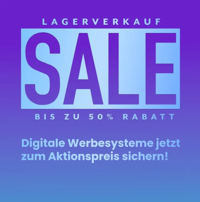 Digitale Werbesysteme zum Aktionspreis sichern Digitale Werbesysteme zum Aktionspreis sichern