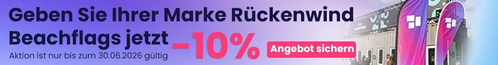 Beachflags mit 10% Rabatt