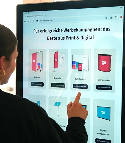 voriinstalliertes Betriebssystem bringt Ihre Werbung ohne Verzögerung auf den Screen