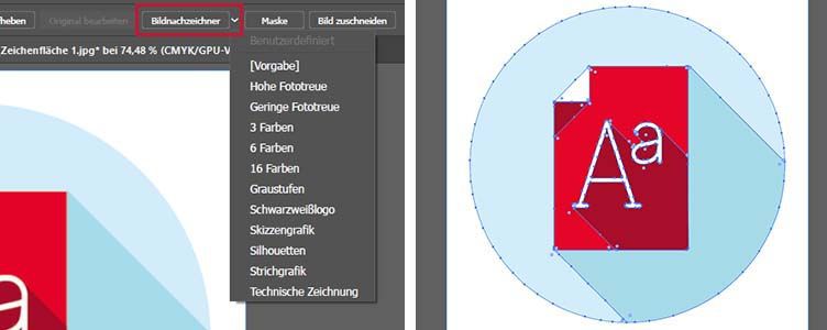 So konvertieren Sie mit Adobe Illustrator ein Pixelbild in eine Vektorgrafik um