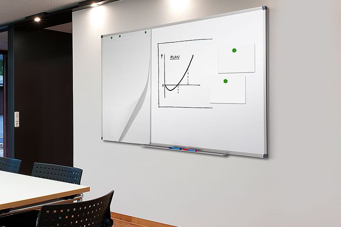 Whiteboard-Emailliert - Hochwertiges Whiteboard bis zum Format 300x120 cm