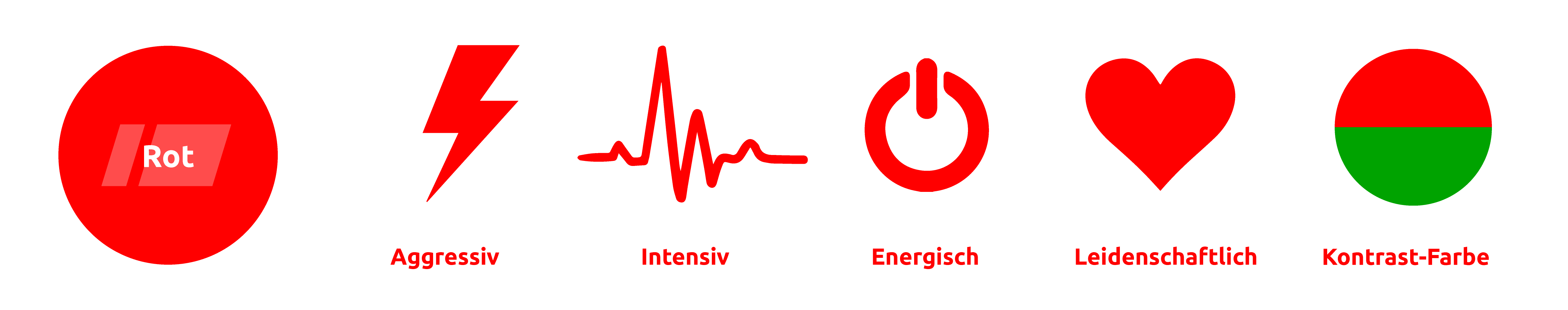 Farblehre - wie wirkt Rot?