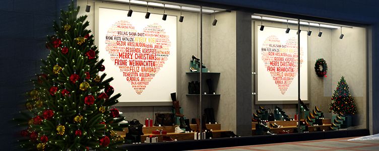  Beleuchtete Werbeträger, Leuchtdisplays & Werbedisplays für Weihnachten