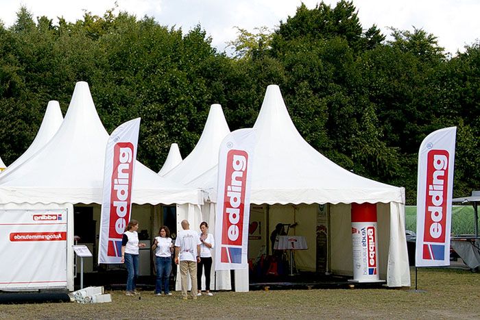 Beachflag Shark mit Druck für den Innen- und Außenbereich