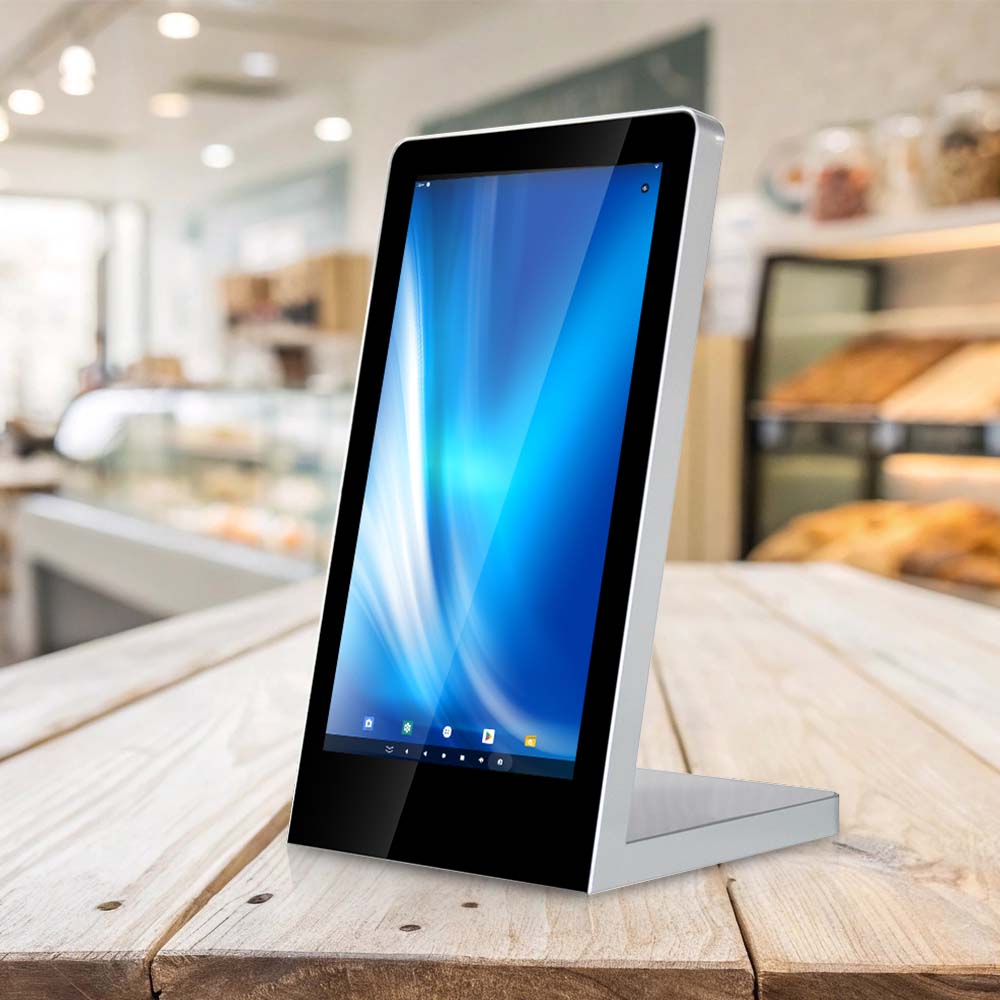 Touchscreen Tischaufsteller - perfekt für Tische, Tresen, Theken und den Kassenbereich
