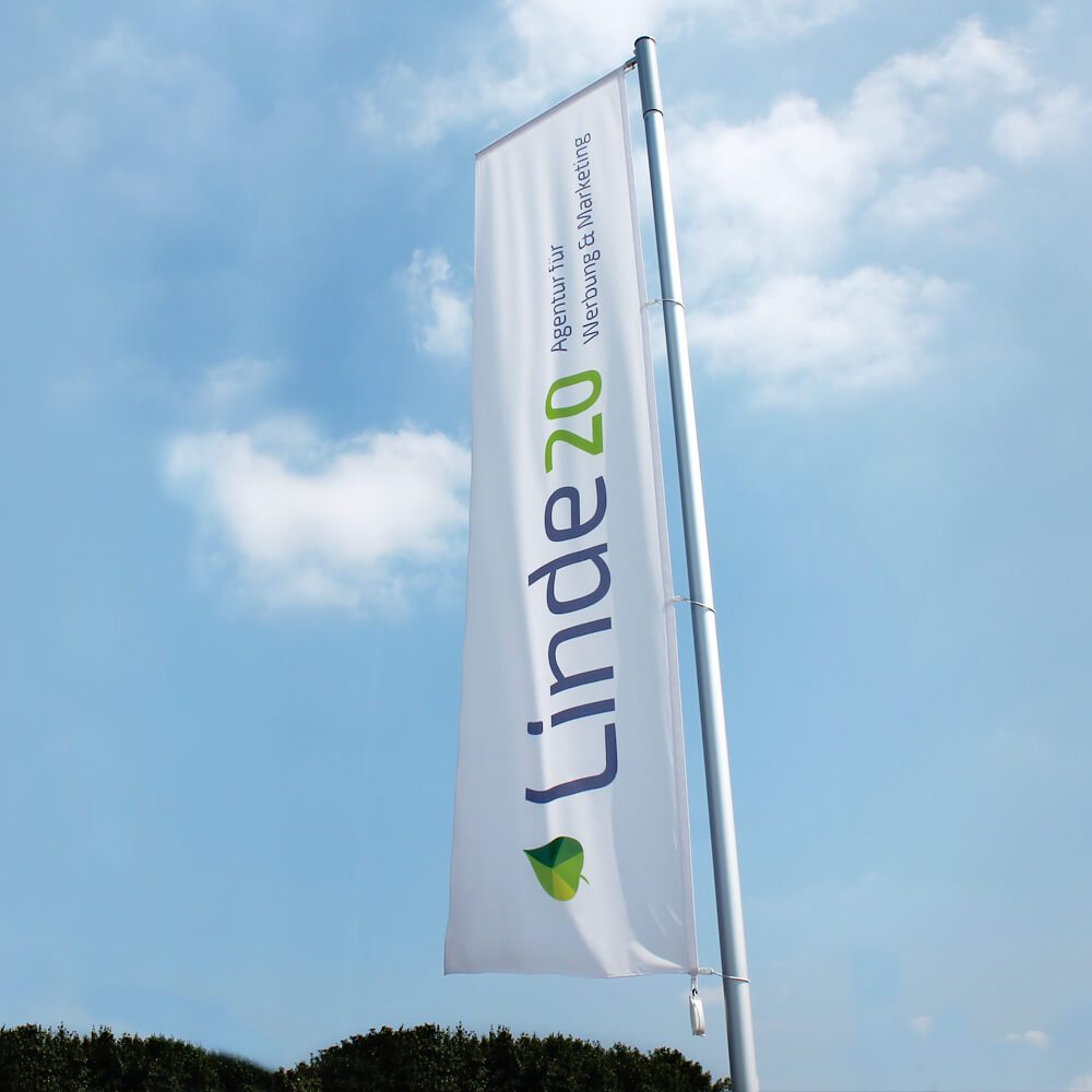 Bedruckte Flagge für Linde 20