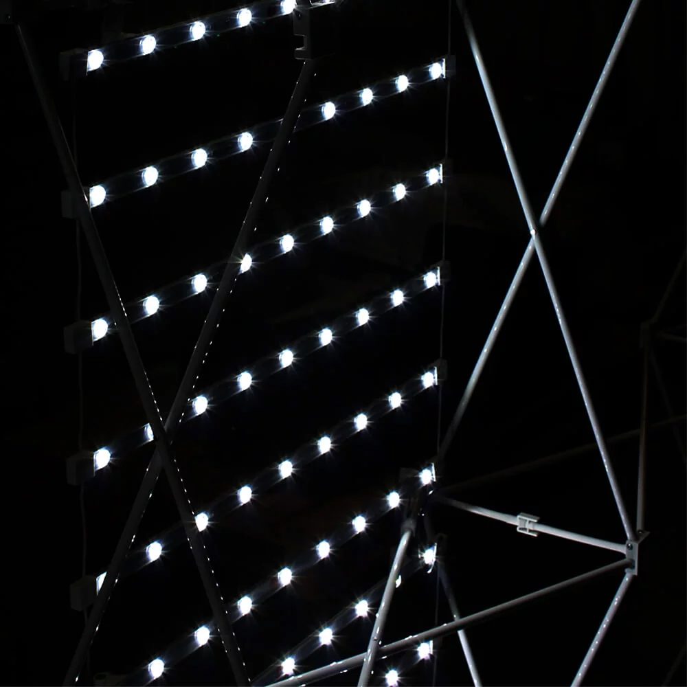 LED Vorhang vom Textilfaltdisplay mit LED Beleuchtung
