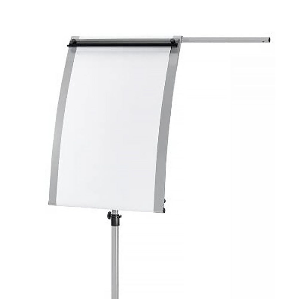 Flipchart Rollenhalter - Papier über das Flipchart gespannt