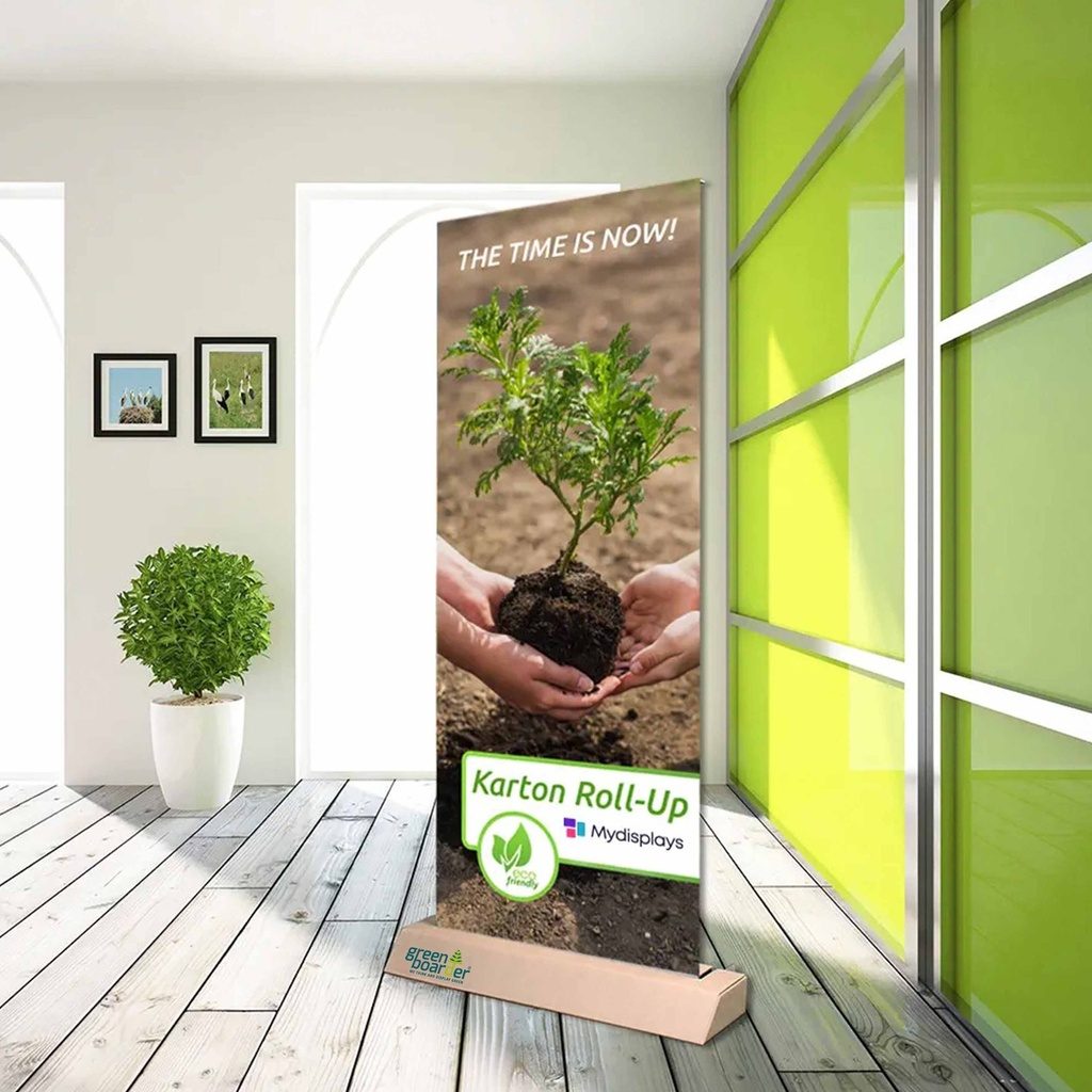 Karton Roll-up - aus der Mydisplays-Greenline