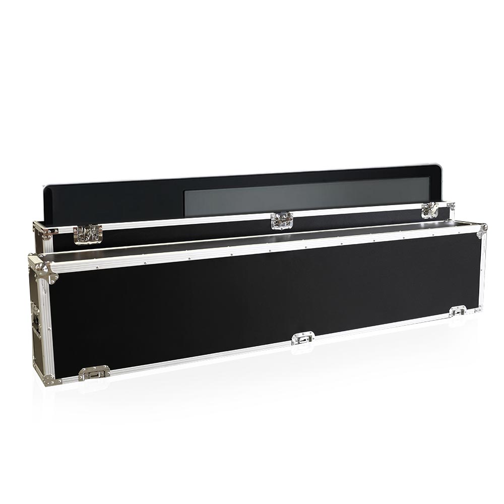 Hardcase für Digital Signage Stele - Das Flightcase ist teilbar und rollbar