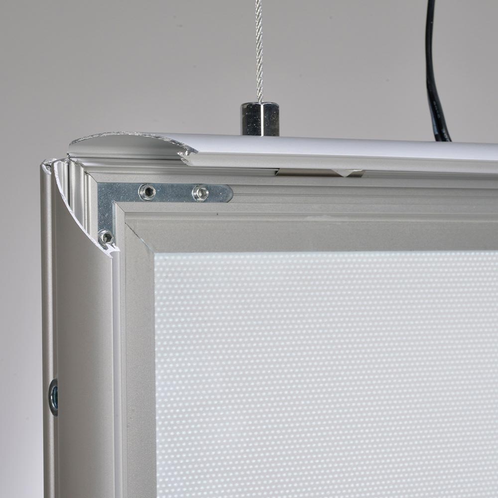 LED-Deckenhänger Lite - Profil auf Gehrung
