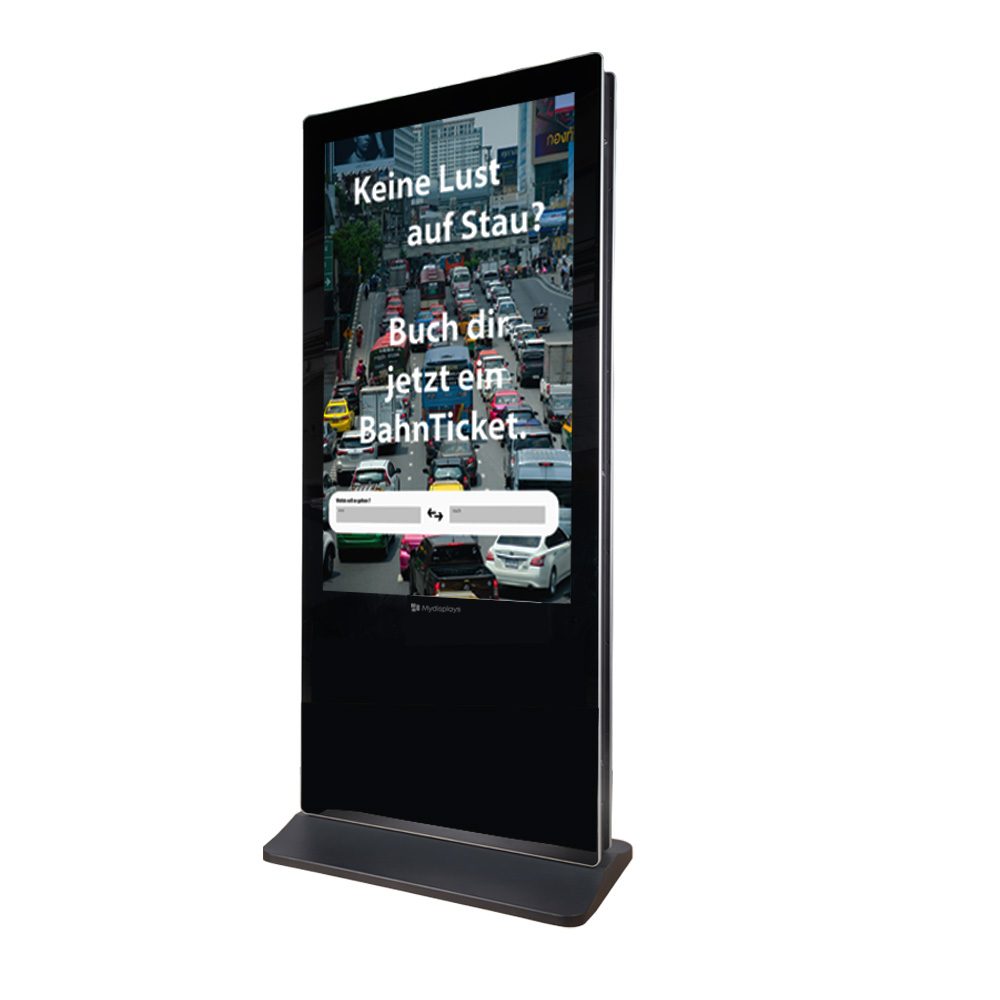 Digitale Stele mit doppelsetigem Touch-Display