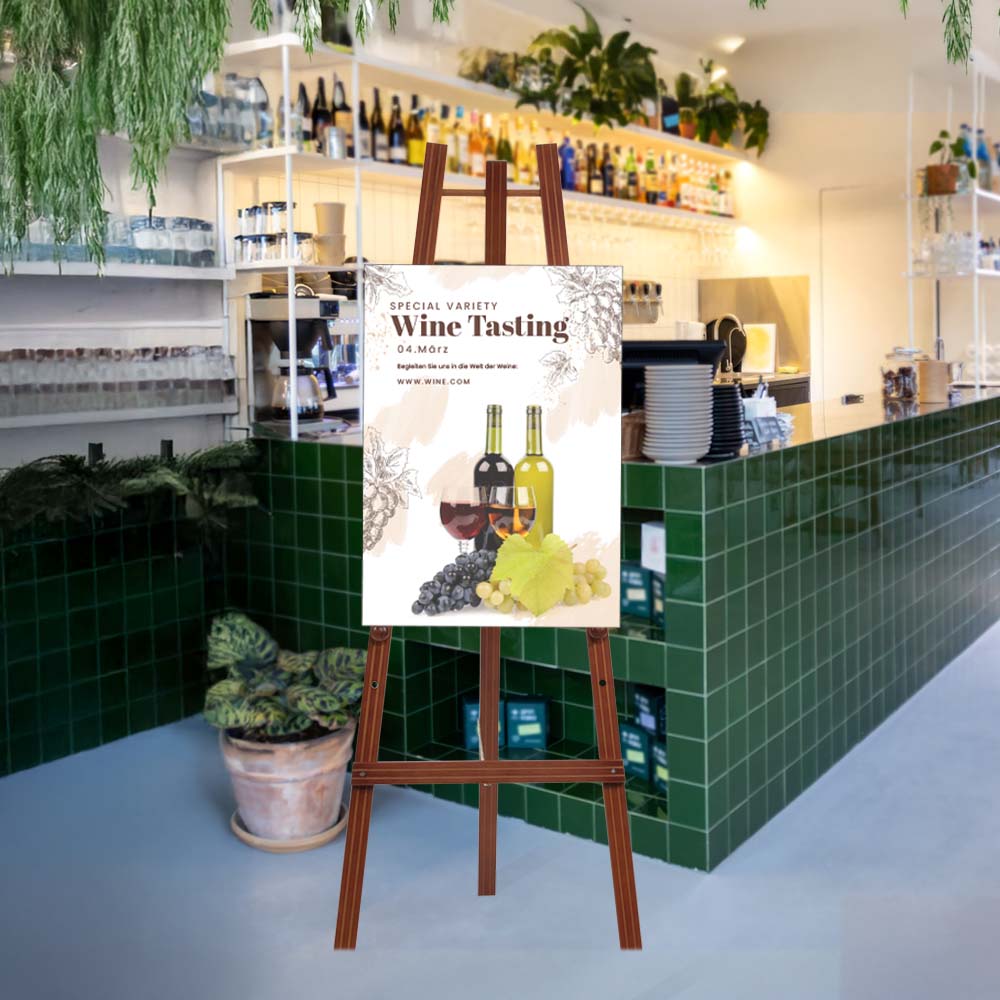 Staffelei Holz Deluxe - Anwendungsbeispiel