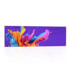 [MYD50780] Spannbanner (200 cm x 50 cm, Dekostoff 215g/m² B1 (OEKO-TEX®), Eine Öse in jeder Ecke, Rechteckig (Rolle), W1 Konfektion & Verpacken, Basis Datencheck, gratis (grundlegende Druckdatenkontrolle))