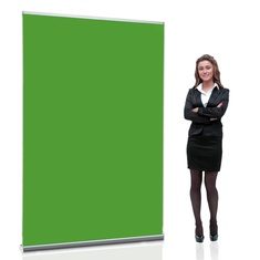 [MYD41100] Greenscreen Roll Up (Komplettsystem inkl. Druck & Tasche, Dekostoff 215g/m² B1 (OEKO-TEX®), Zuschnitt)