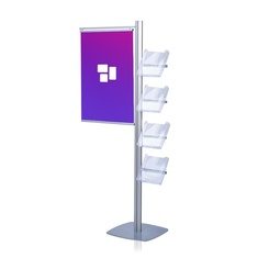 [MYD38260] Flyerständer mit Klemmleiste (Komplettsystem inkl. Druck, PVC-Plane 510 g/m² B1+M1, Banner-Druck 60 cm x 50 cm, Zuschnitt, W1 Konfektion & Verpacken, Basis Datencheck, gratis (grundlegende Druckdatenkontrolle))