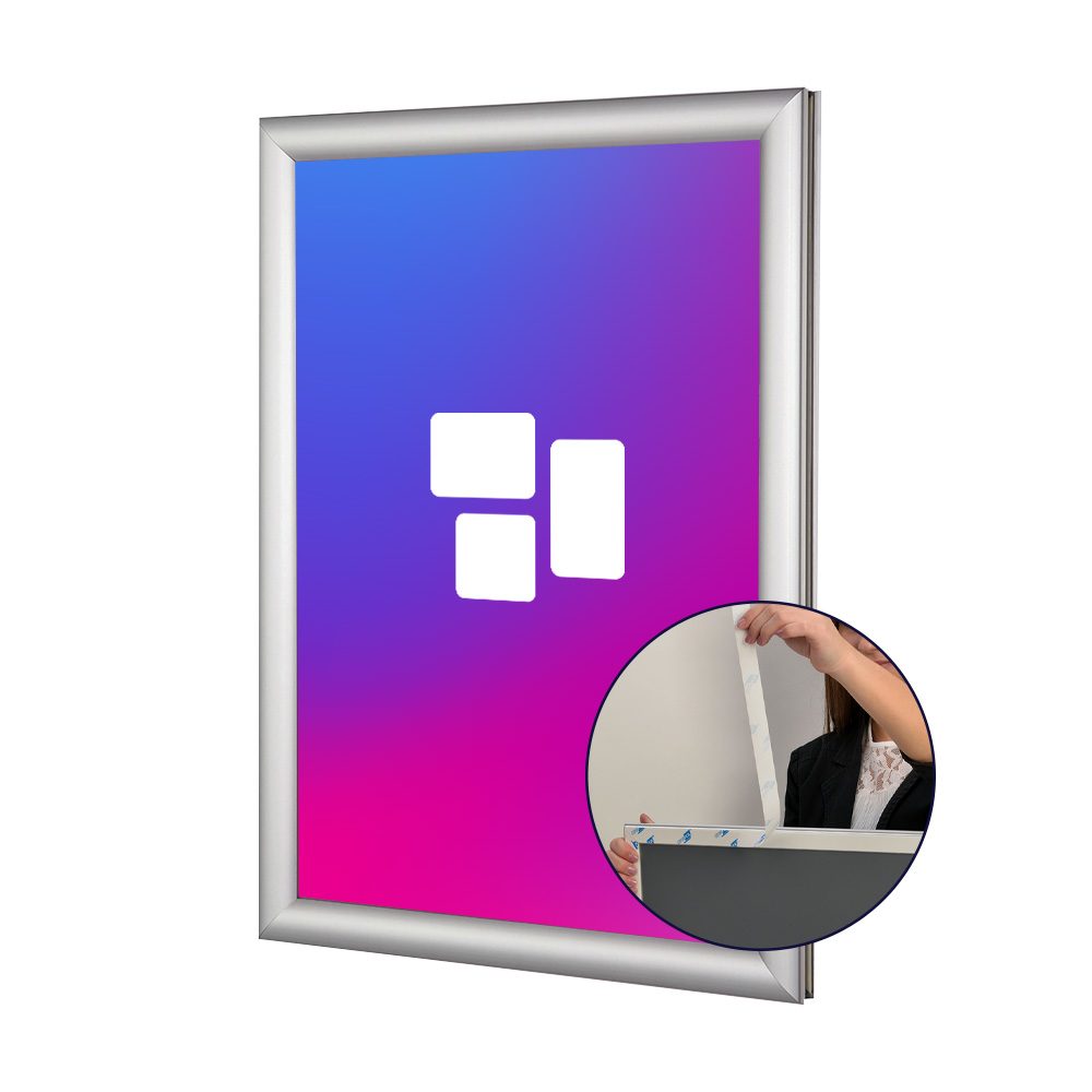 [myd77040] Klapprahmen Easyfix (70 cm x 100 cm - Silber)
