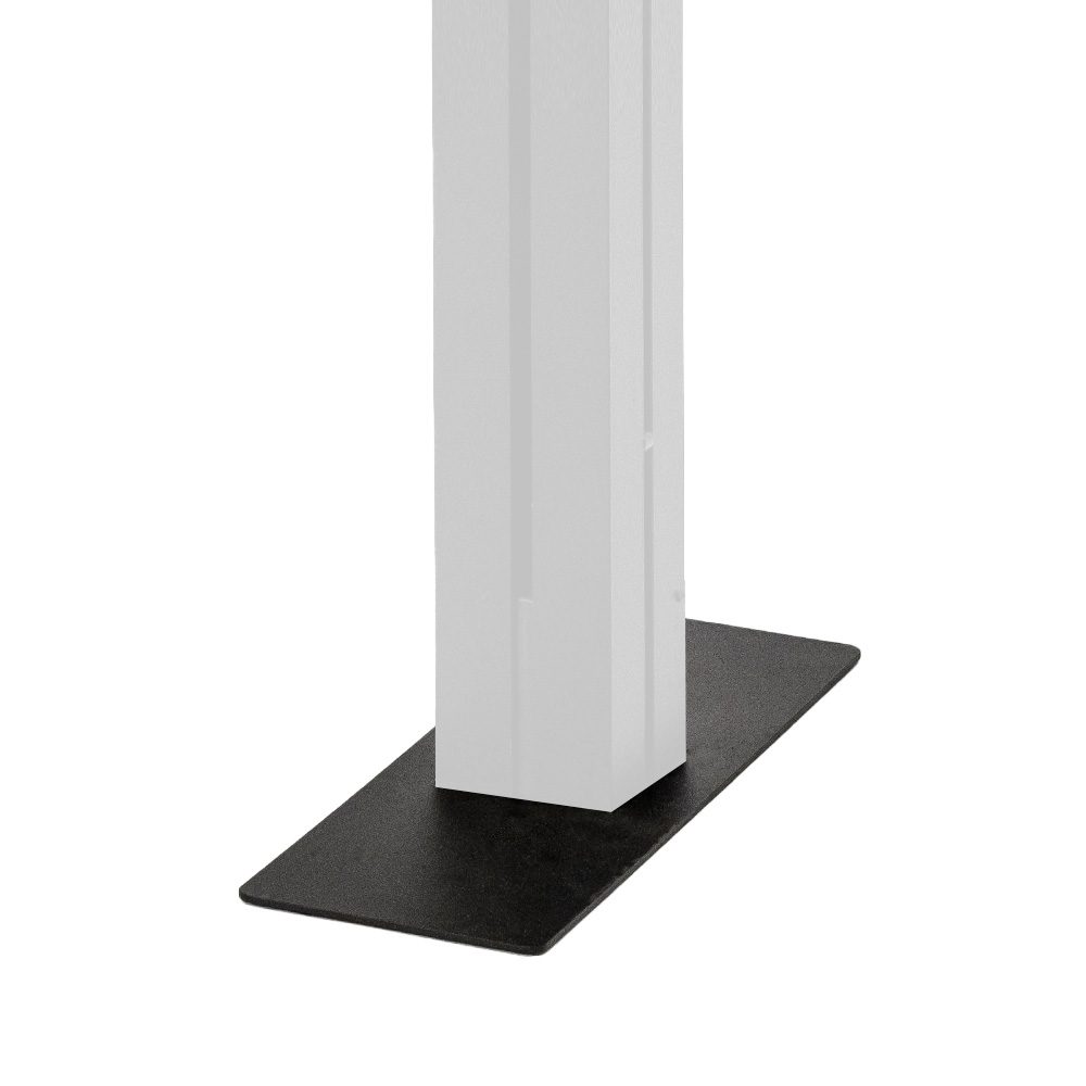 Inhaker Standfuß schwarz (Ohne Inhakerverbinder mit Bart)