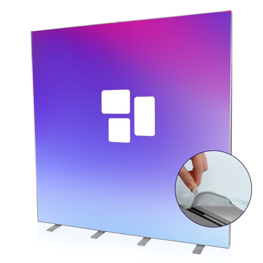 Textilspannrahmen Slim (85 cm x 200 cm, Silikon-Flachkeder (Gummilippe), Nähen, Zuschnitt, Basis Datencheck, gratis (grundlegende Druckdatenkontrolle))