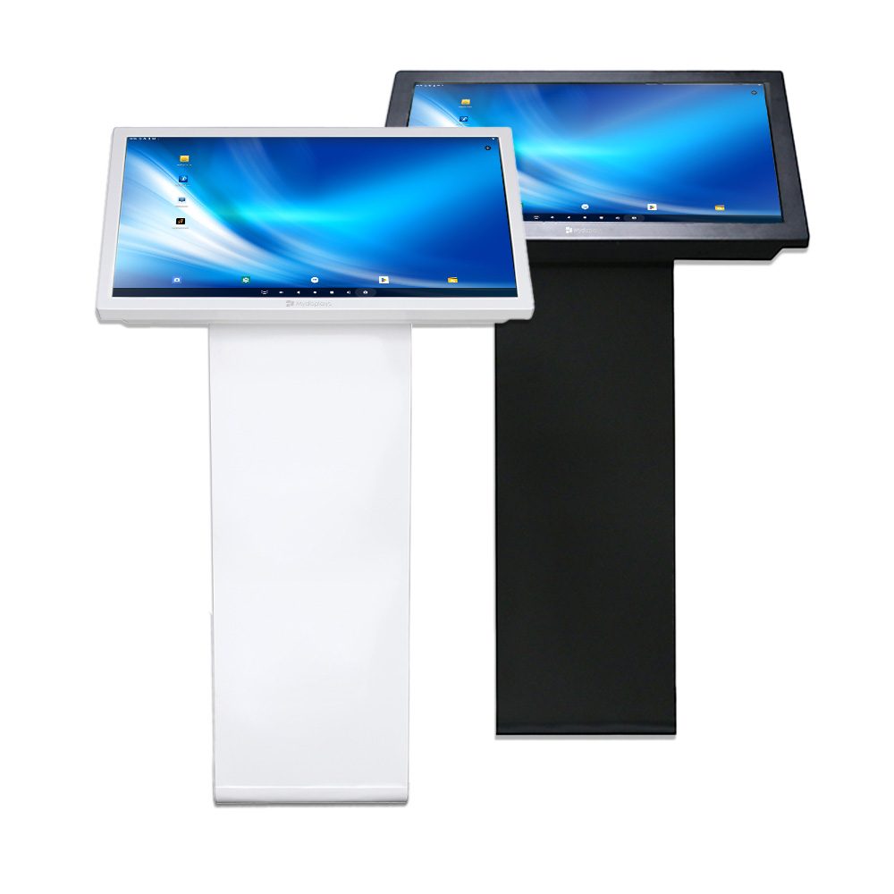 Digital Kiosk Terminal (32" Zoll / Weiß / 80,3 x 115 cm - Android 9.0, Ohne, Ohne Hardcase)