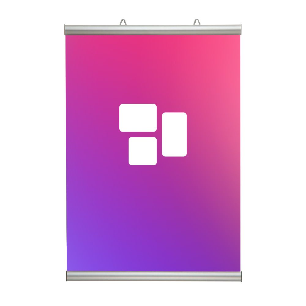 [MYD37850] Posterrahmen Snap (50 cm Snap, 50 cm, Rollflat‐Film 150g/m², Rechteckig (Rolle), W1 Konfektion & Verpacken, Basis Datencheck, gratis (grundlegende Druckdatenkontrolle))