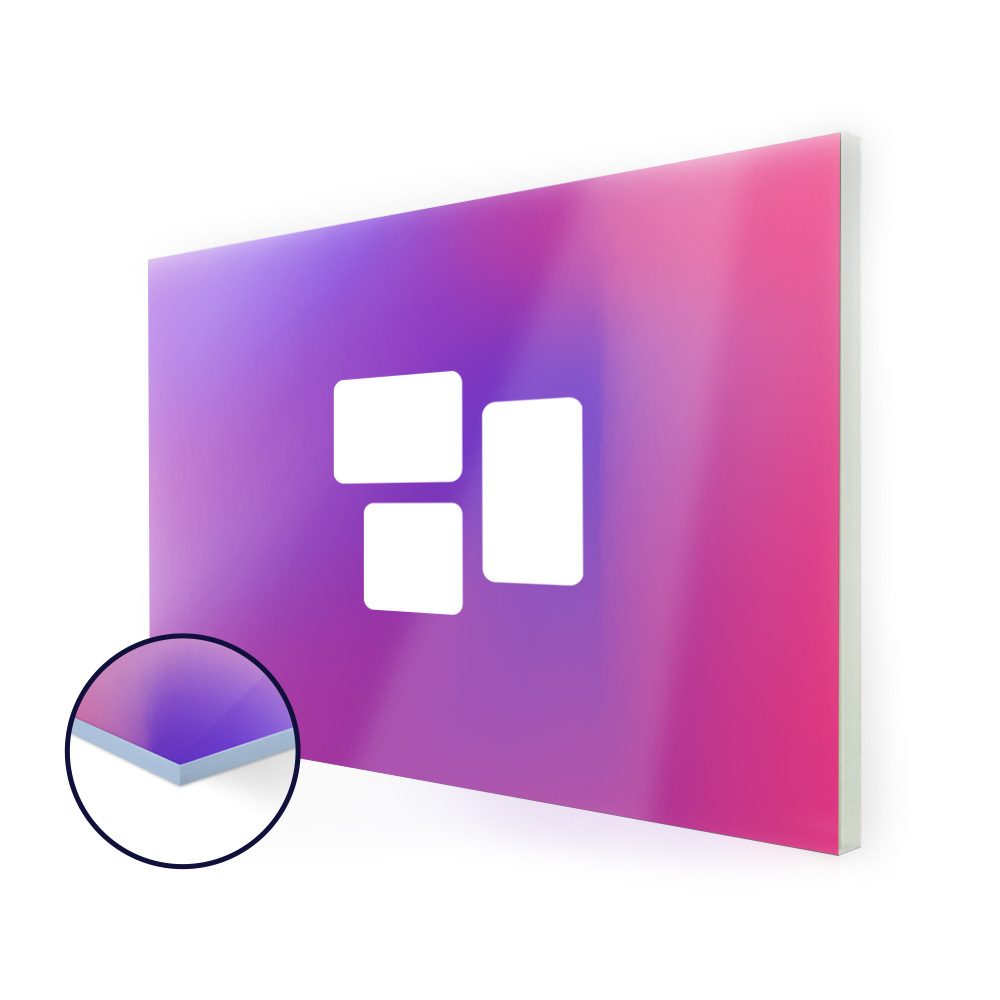 [myd51100] Acrylglas (Plexiglas) (3 mm Acrylglas, weiß/opal, UV-Direktdruck, Rechteckig (Platte), Ohne, Konfektion & Verpacken (Platte), Basis Datencheck, gratis (grundlegende Druckdatenkontrolle))