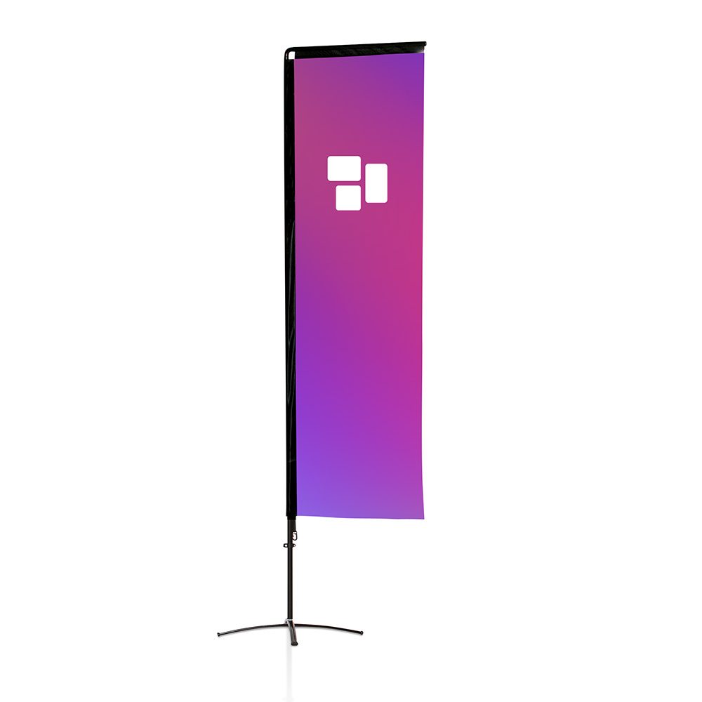 Beachflag Squareflag (Blickdichte Füllfolie für beidseitigen Druck, Zuschnitt, Basis Datencheck, gratis (grundlegende Druckdatenkontrolle))