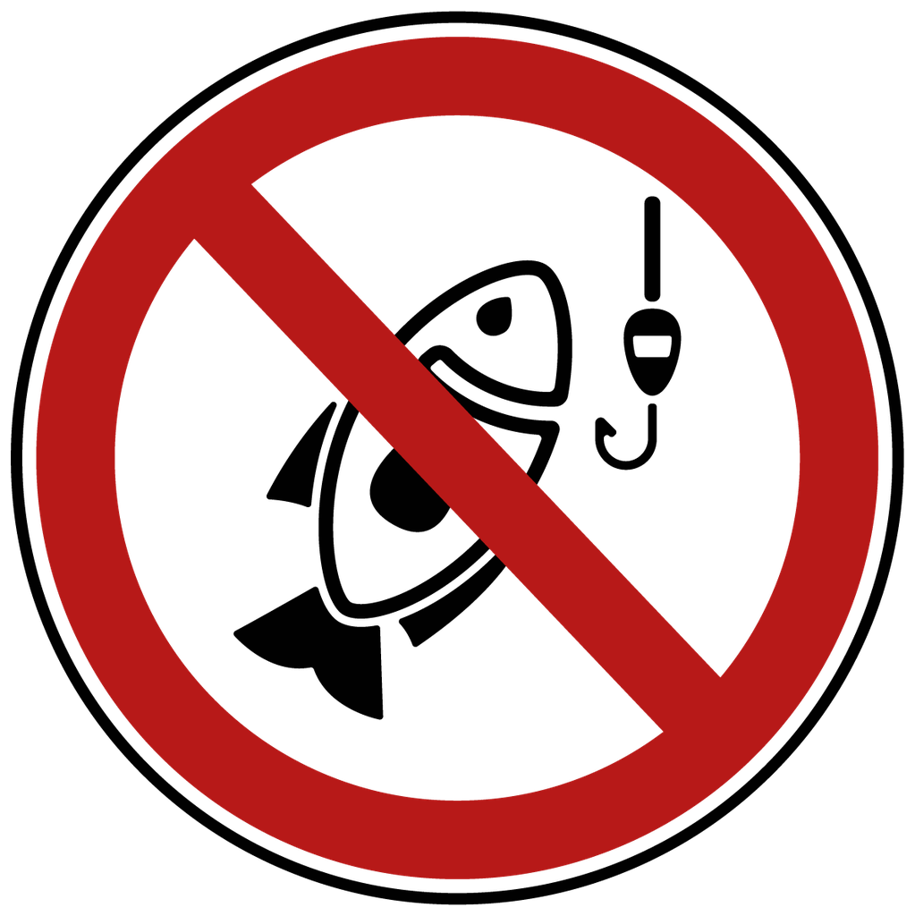 [myd91011] Angeln verboten Schild (Selbstklebe-Folie, 3 mm Alu-Verbundplatte, weiß, Bohrungen mit min. 0.9 cm Ø, Zuschnitt, Konfektion & Verpacken (Platte))