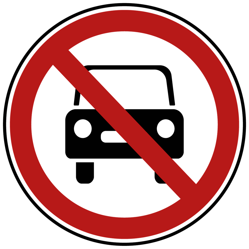 [myd91012] Autos verboten Schild (Selbstklebe-Folie, 3 mm Alu-Verbundplatte, weiß, Bohrungen mit min. 0.9 cm Ø, Zuschnitt (Platte), Konfektion & Verpacken (Platte))