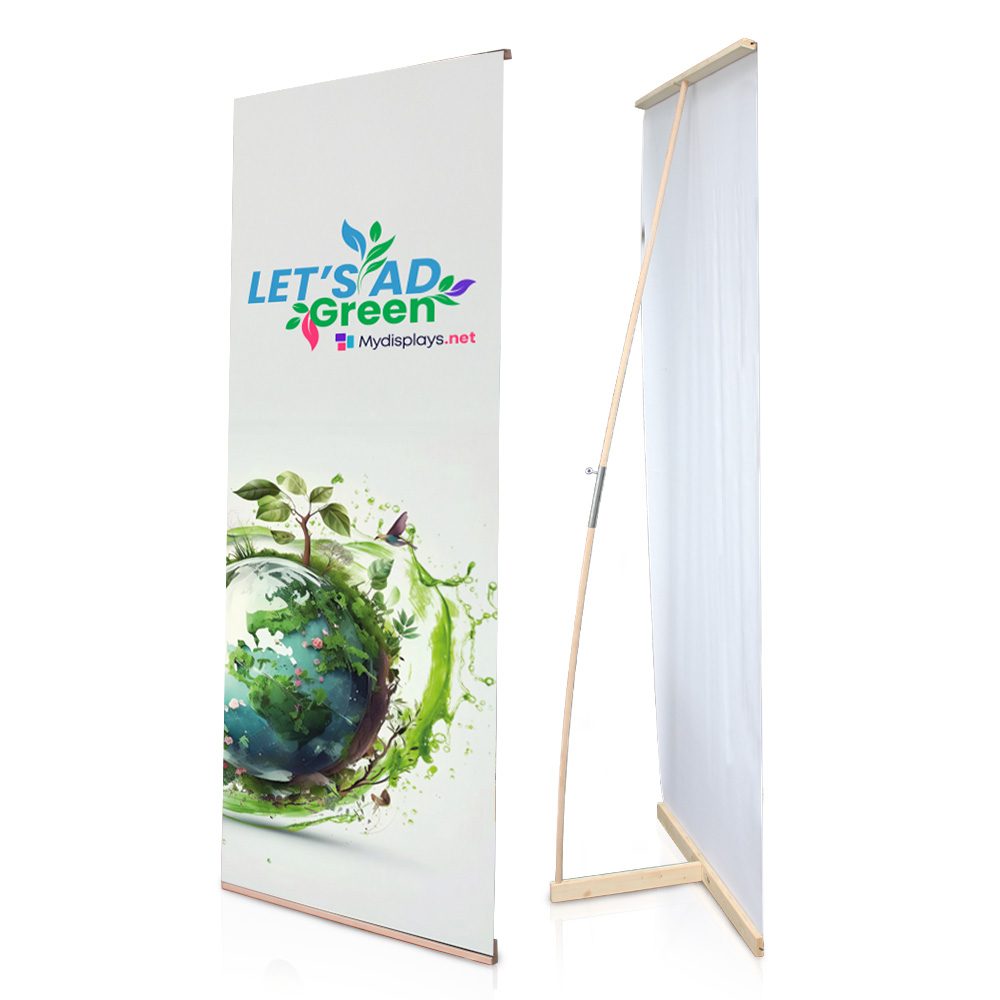 [myd38202] L-Banner Holz (Zuschnitt, W1 Konfektion & Verpacken, Basis Datencheck, gratis (grundlegende Druckdatenkontrolle))