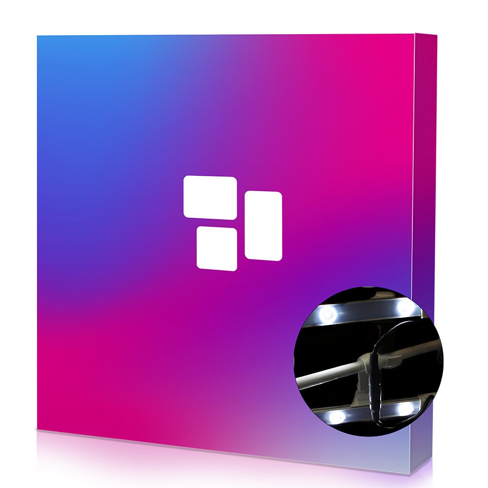 Textilfaltdisplay LED Beleuchtung