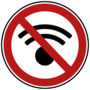 WLAN verboten Schild