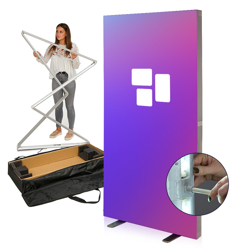 LED Textilspannrahmen Fold Frame