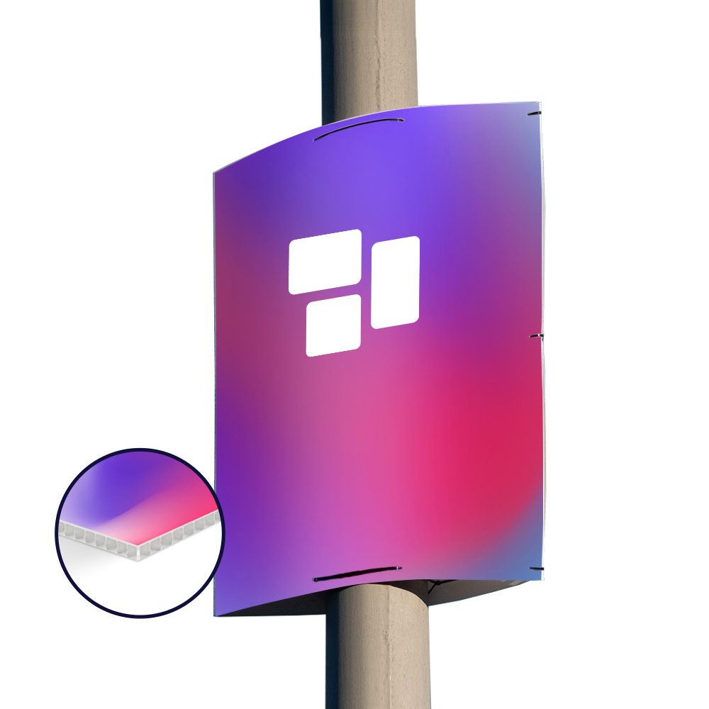 Wahlplakat Hohlkammer doppelseitig