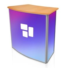 [MYD16300] Messetheke gebogen