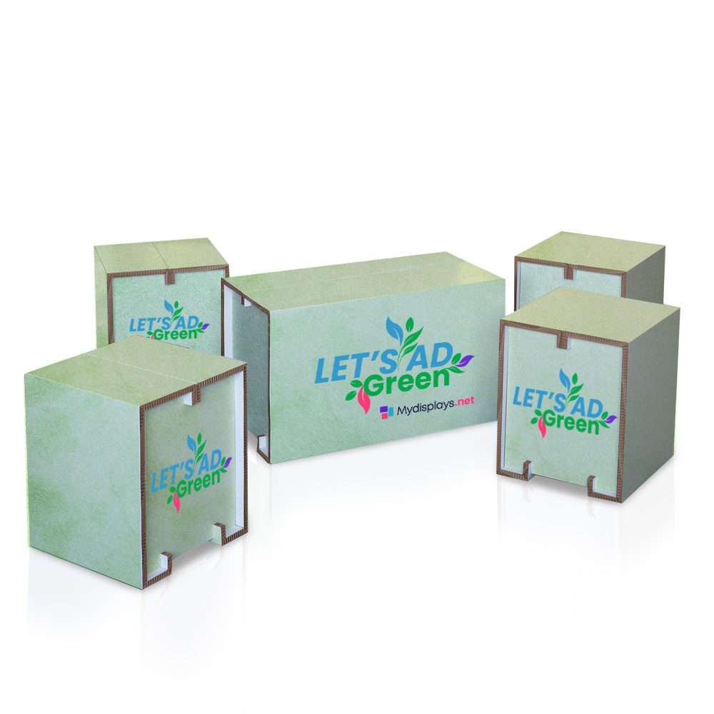 Sitzgruppe aus Wabenplatte